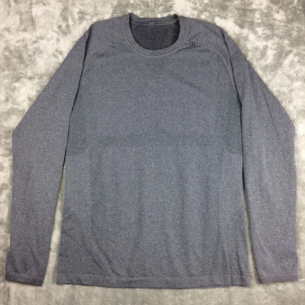 Lululemon Long Sleeve Vent Tech Shirt Mens Medium Performance Grey